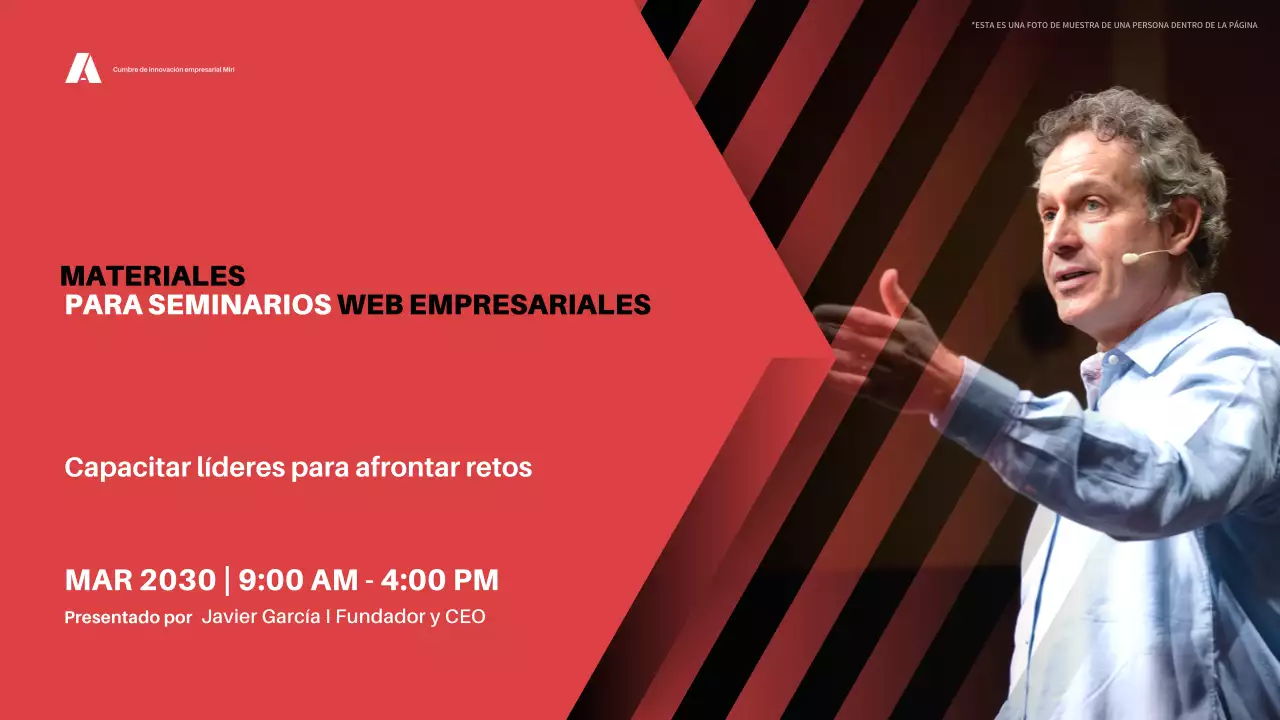 anuncio del seminario web de red professional business