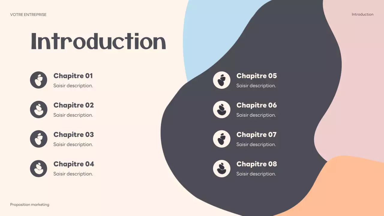 Présentation d'une proposition de marketing abstraite de couleur beige