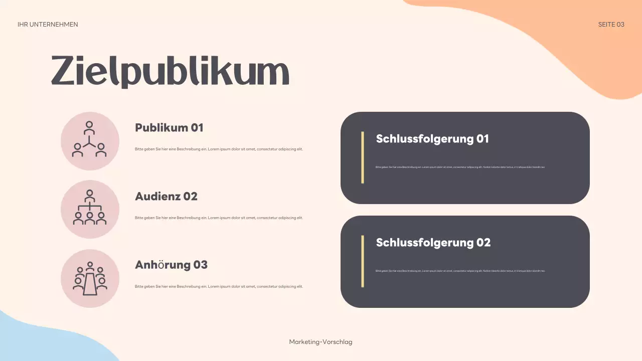 beige abstrakte marketing vorschlag präsentation