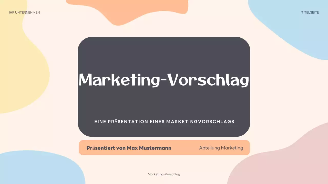 beige abstrakte marketing vorschlag präsentation
