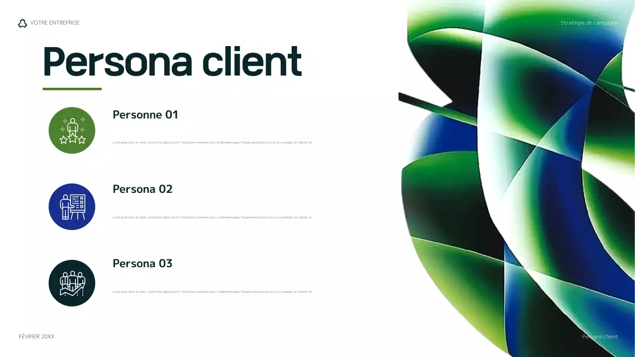 plan de marketing vert moderne