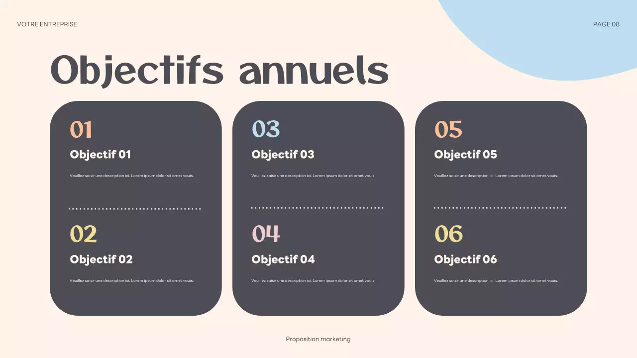 Présentation d'une proposition de marketing abstraite de couleur beige