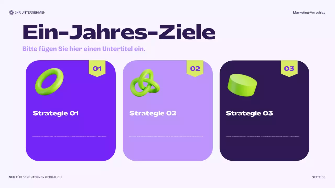 lila modernes Marketingdokument