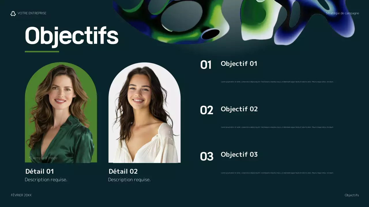 plan de marketing vert moderne