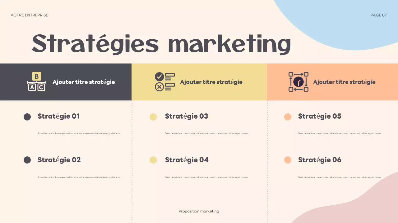 Présentation d'une proposition de marketing abstraite de couleur beige