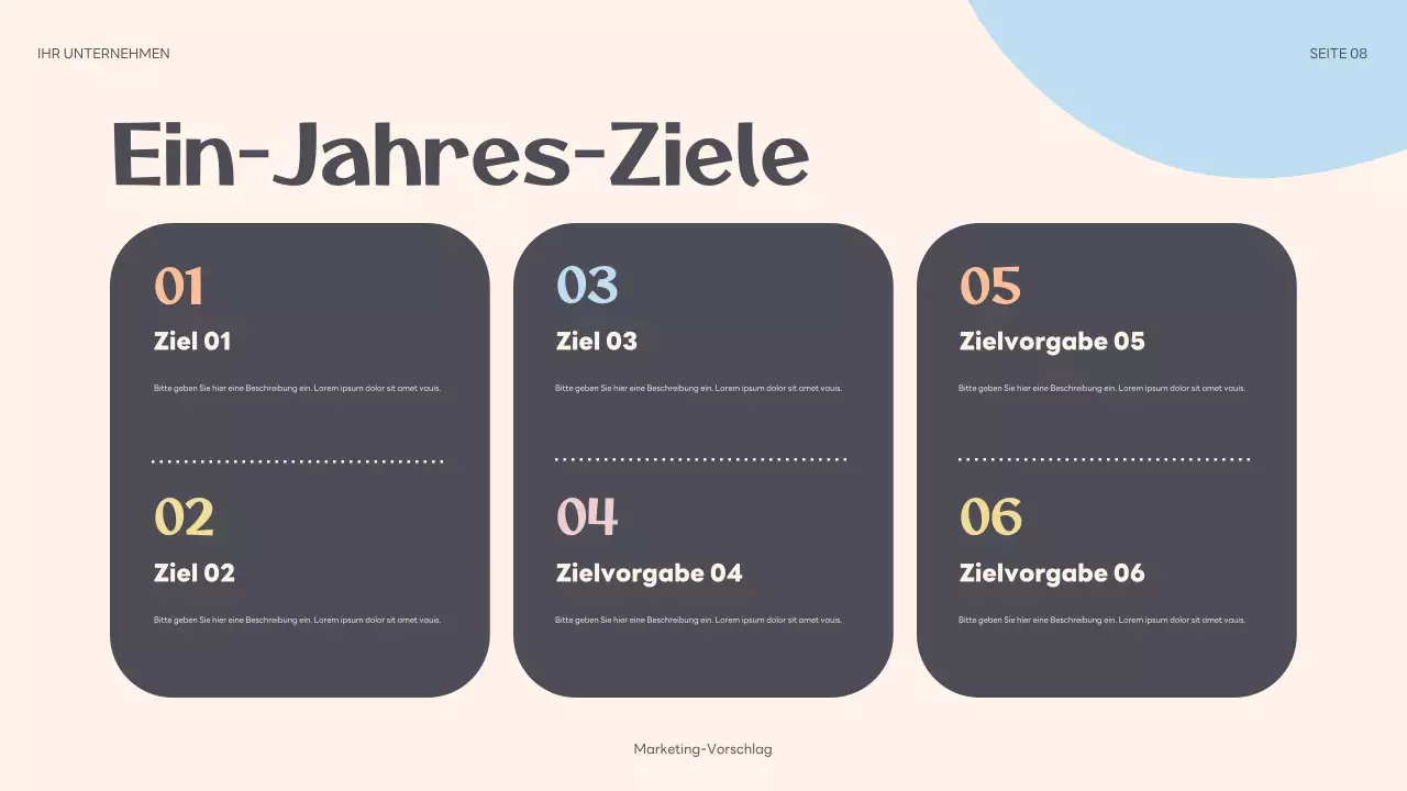 beige abstrakte marketing vorschlag präsentation