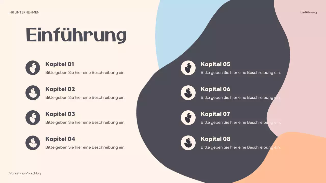 beige abstrakte marketing vorschlag präsentation