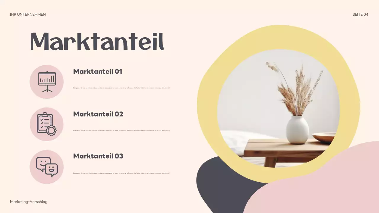 beige abstrakte marketing vorschlag präsentation