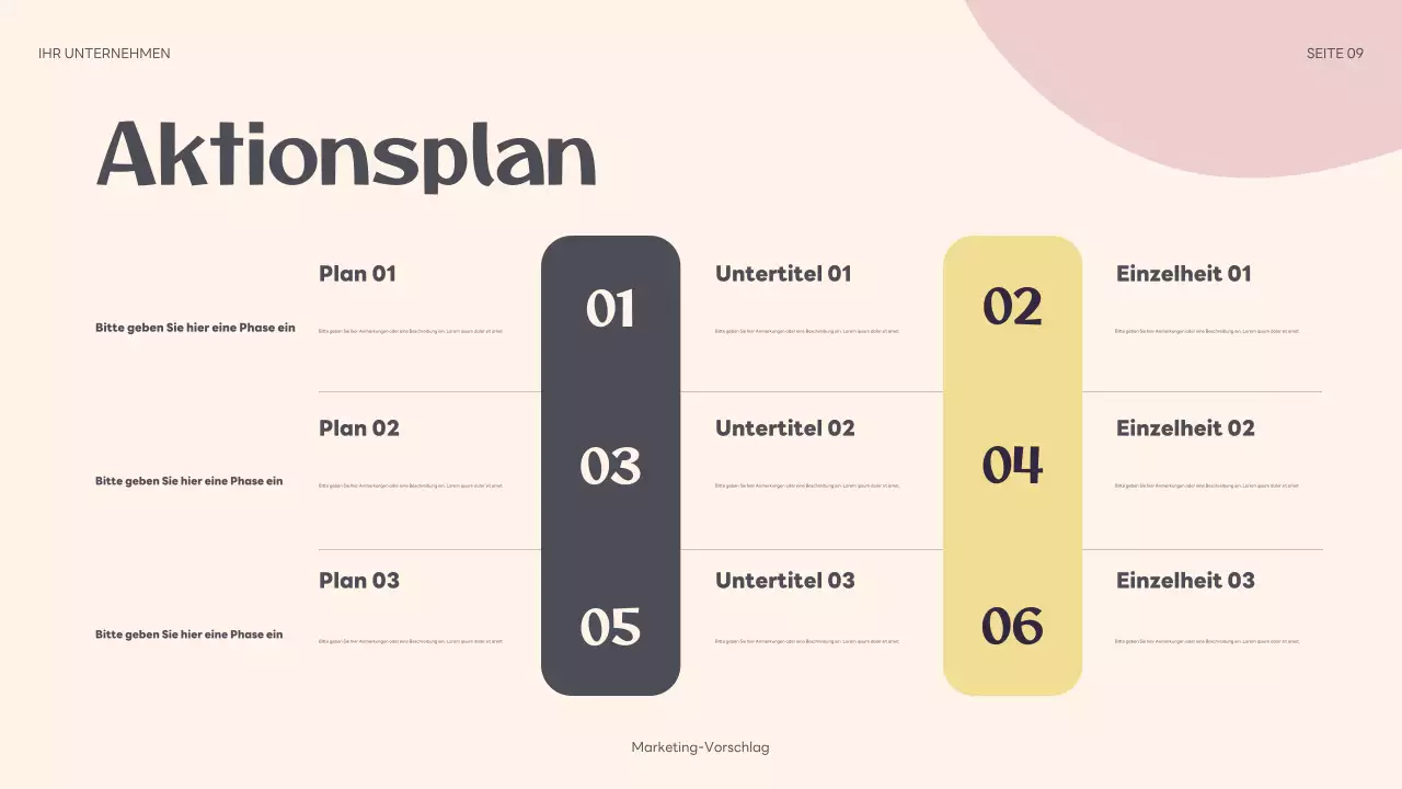 beige abstrakte marketing vorschlag präsentation