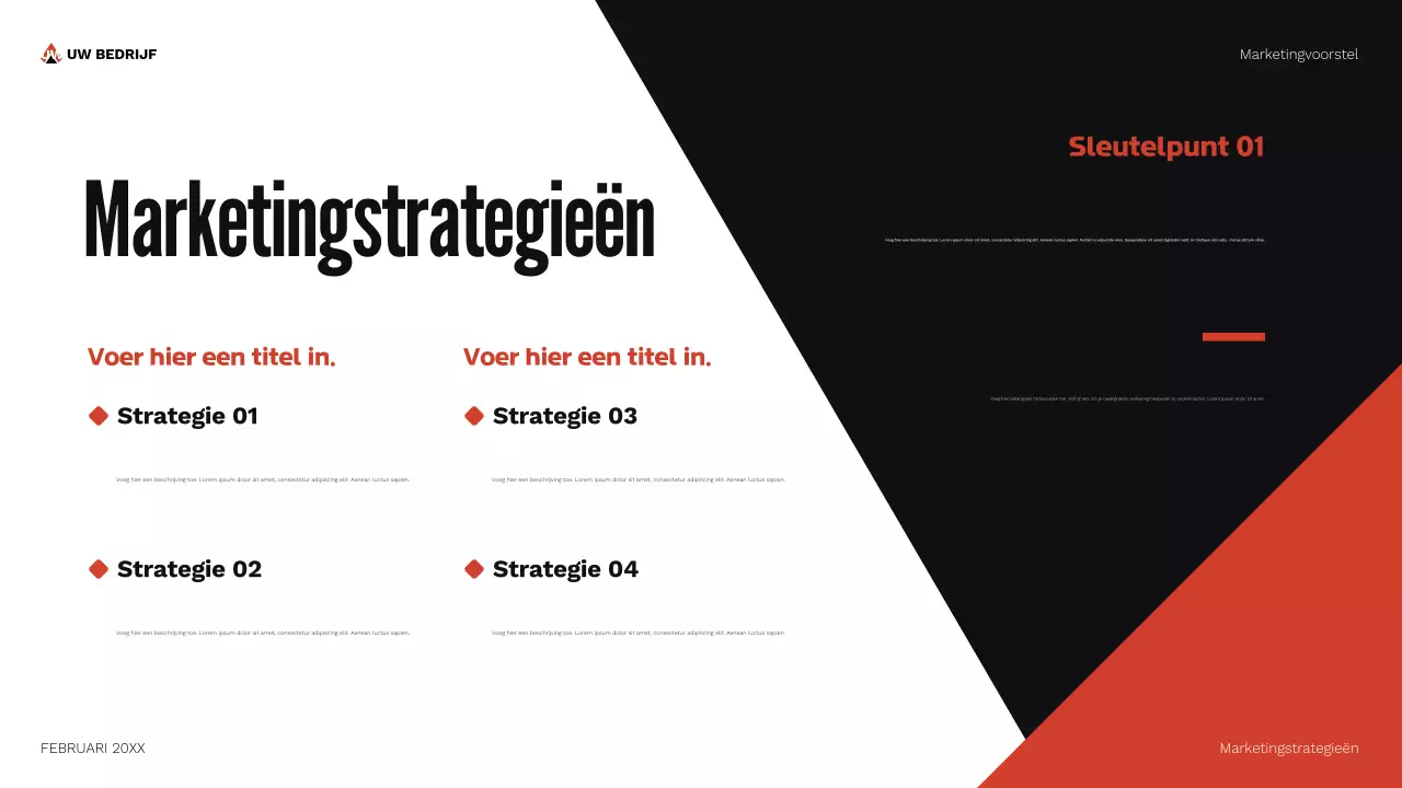document marketingvoorstel rode geometrie