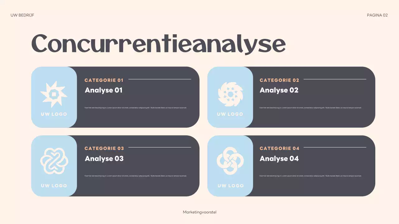 beige abstract marketing proposal presentation