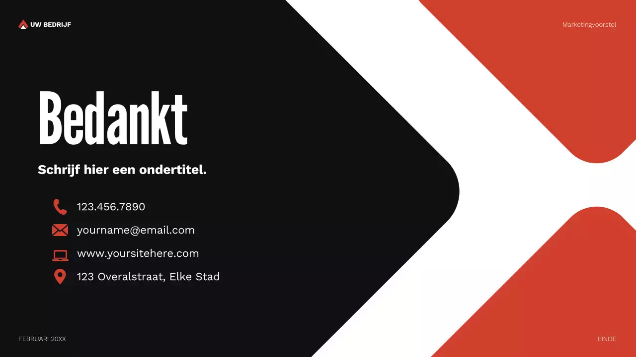 document marketingvoorstel rode geometrie