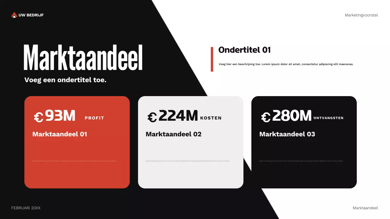 document marketingvoorstel rode geometrie