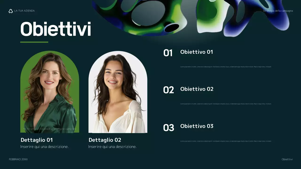 piano di marketing verde e moderno