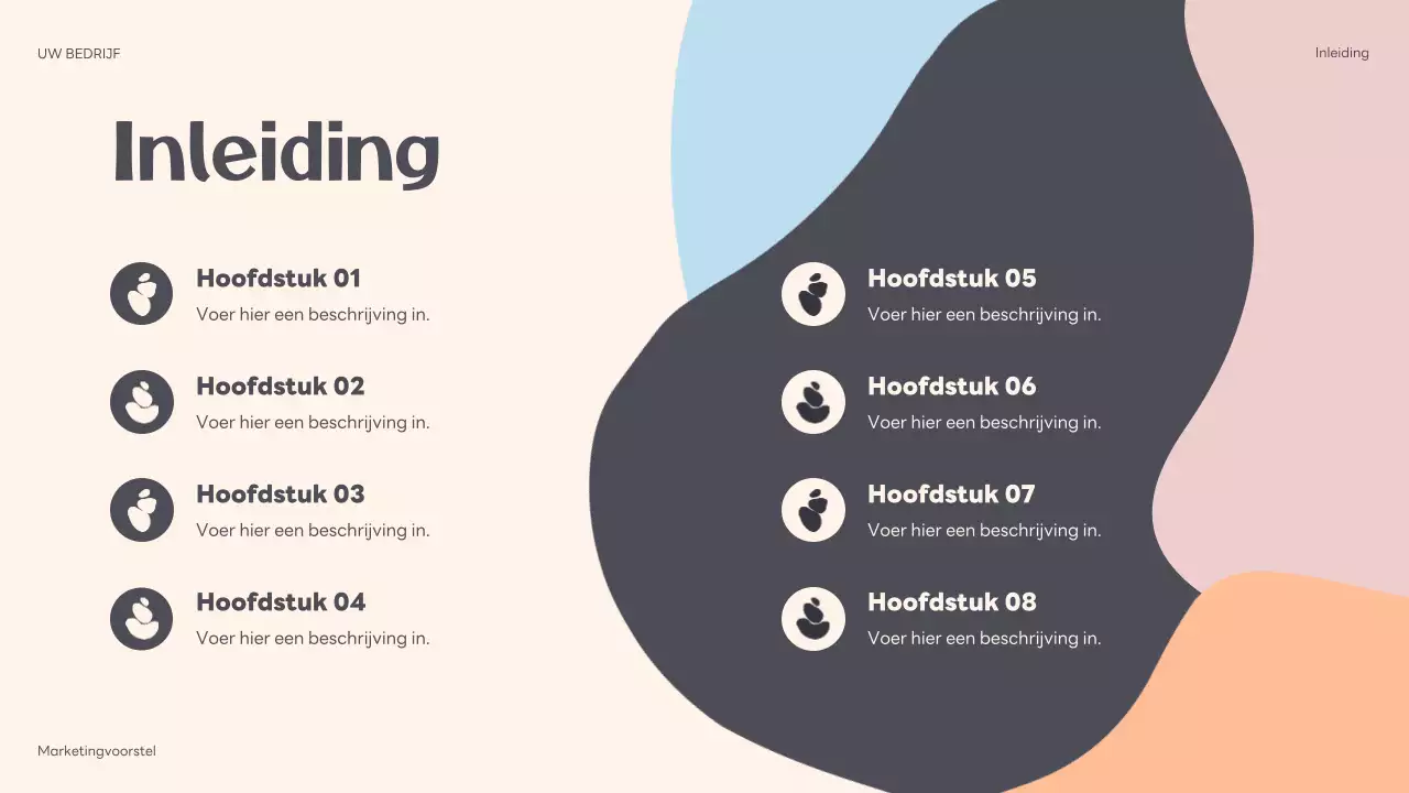 beige abstract marketing proposal presentation