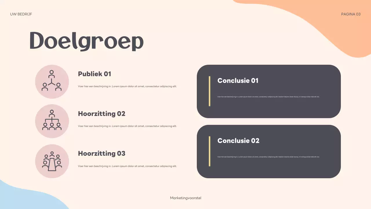 beige abstract marketing proposal presentation