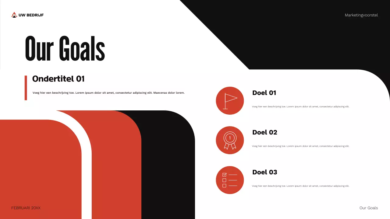 document marketingvoorstel rode geometrie