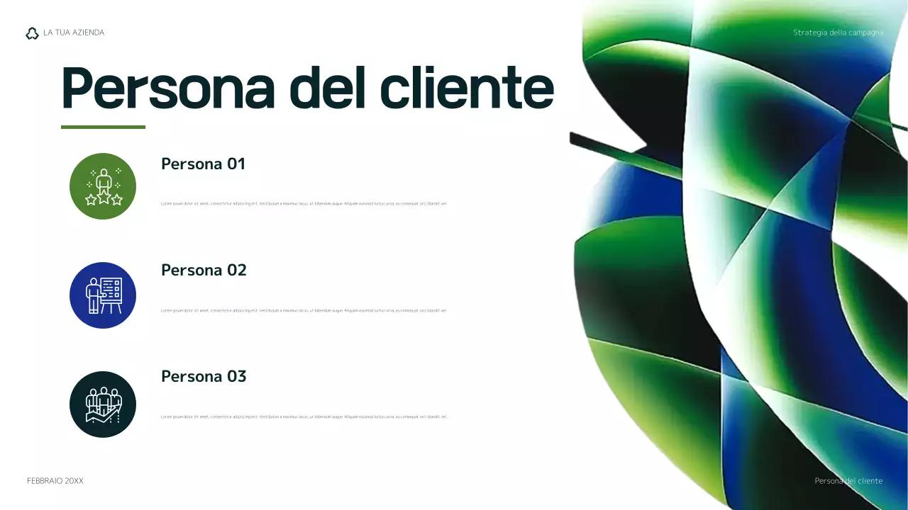 piano di marketing verde e moderno