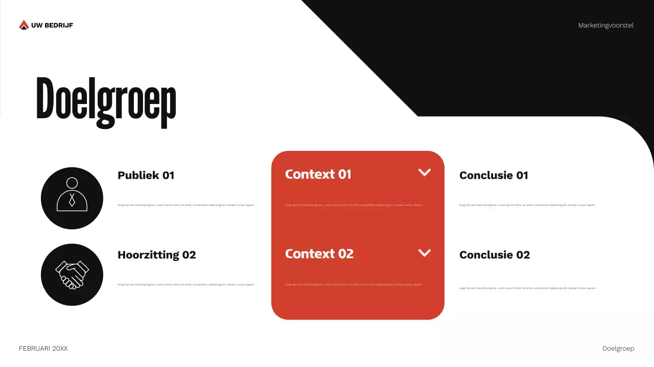 document marketingvoorstel rode geometrie