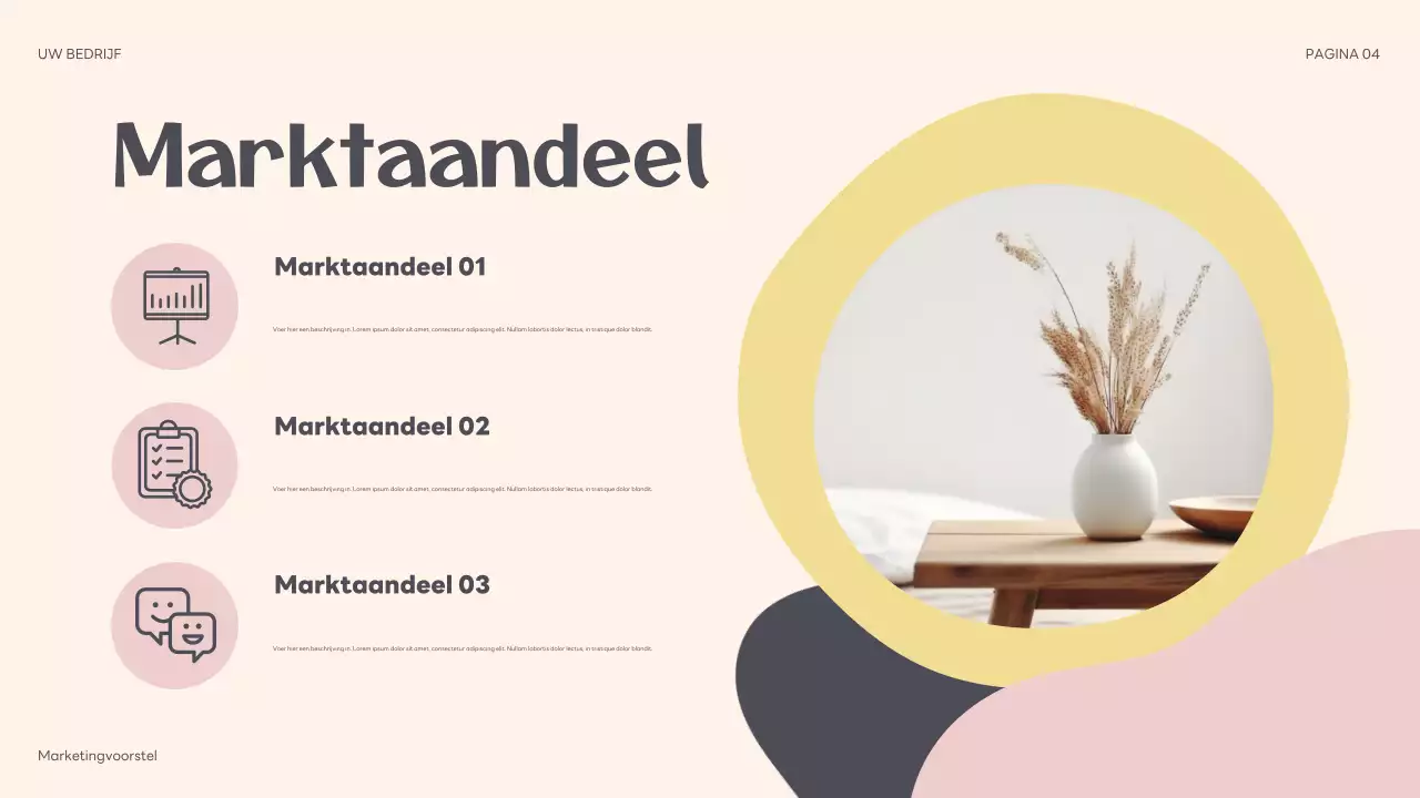 beige abstract marketing proposal presentation