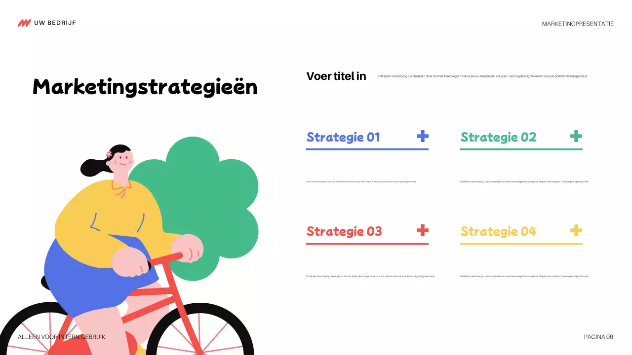 kleurrijke moderne marketingpresentatie