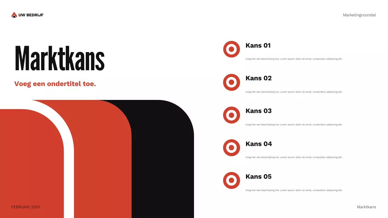 document marketingvoorstel rode geometrie