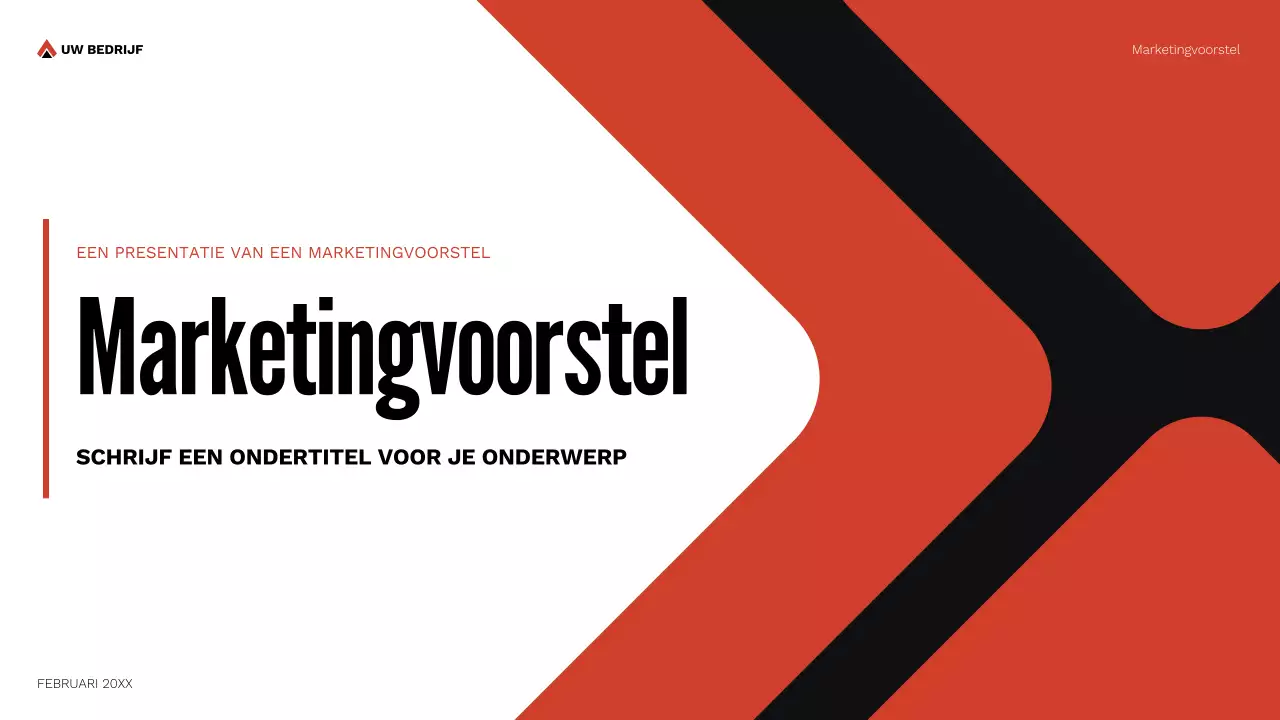 document marketingvoorstel rode geometrie