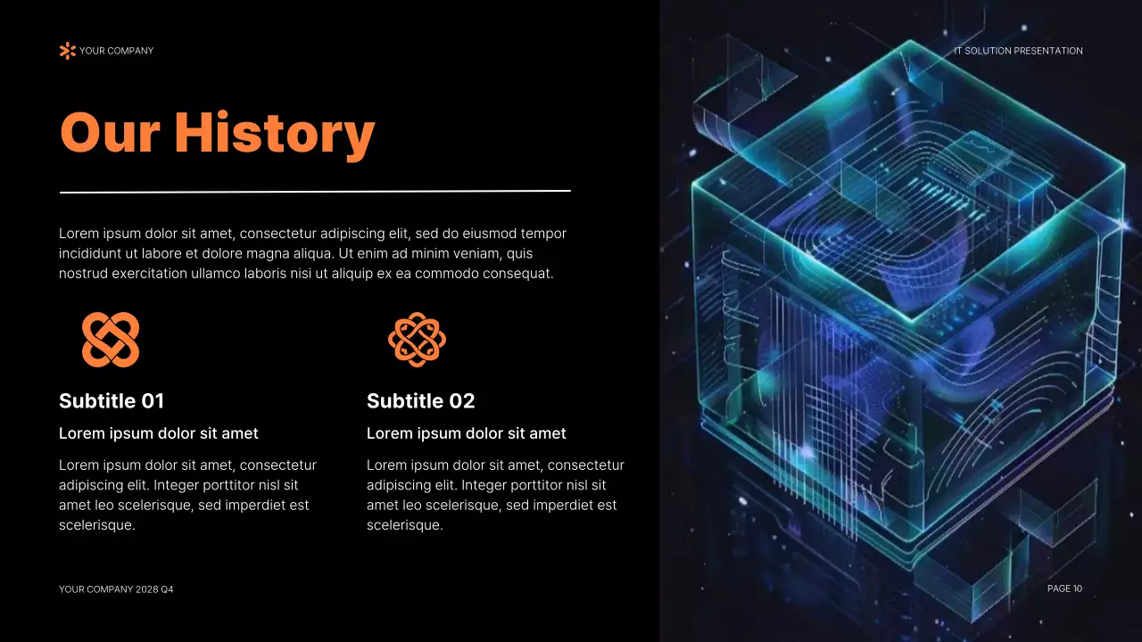 Orange Modern IT Solution Presentation