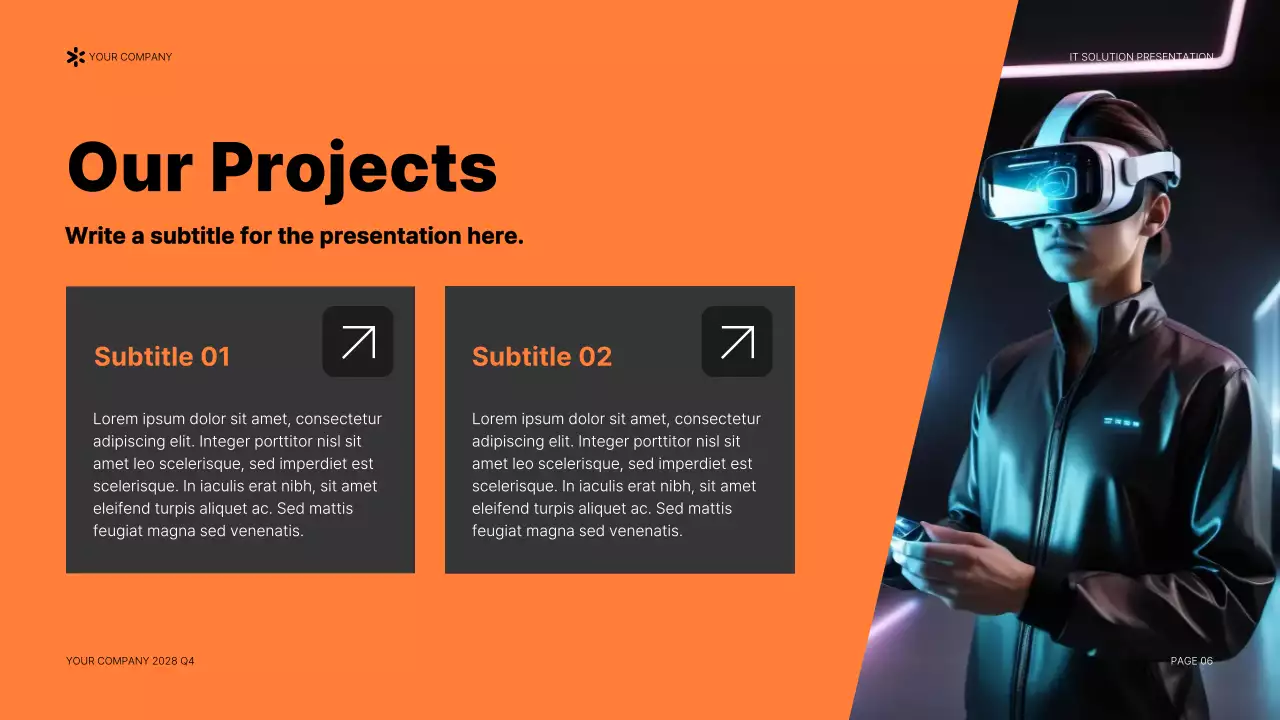 Orange Modern IT Solution Presentation