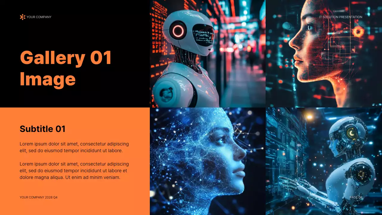 Orange Modern IT Solution Presentation