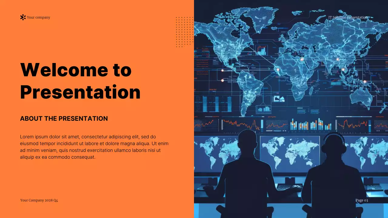 Orange Modern IT Solution Presentation