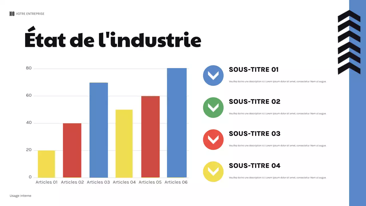 présentation géométrique noire et audacieuse de la finance