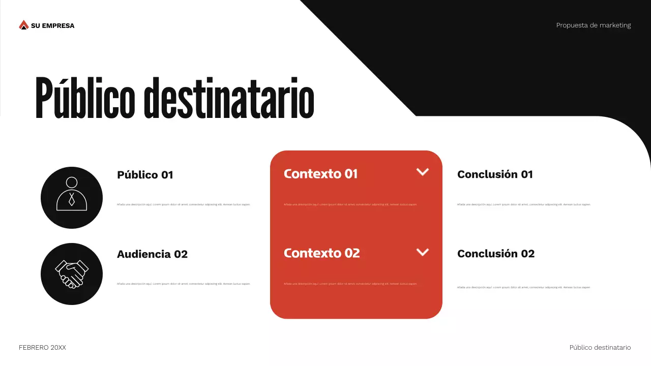 documento de propuesta de marketing de red geometric