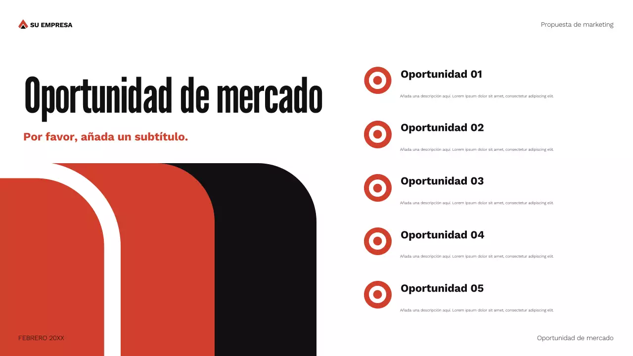 documento de propuesta de marketing de red geometric