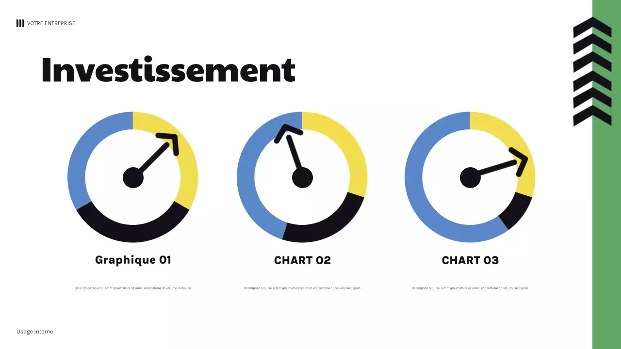présentation géométrique noire et audacieuse de la finance