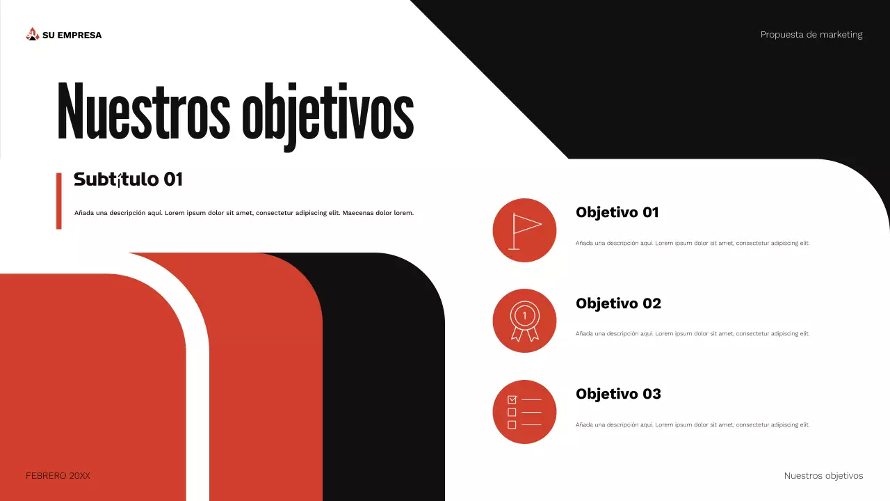 documento de propuesta de marketing de red geometric