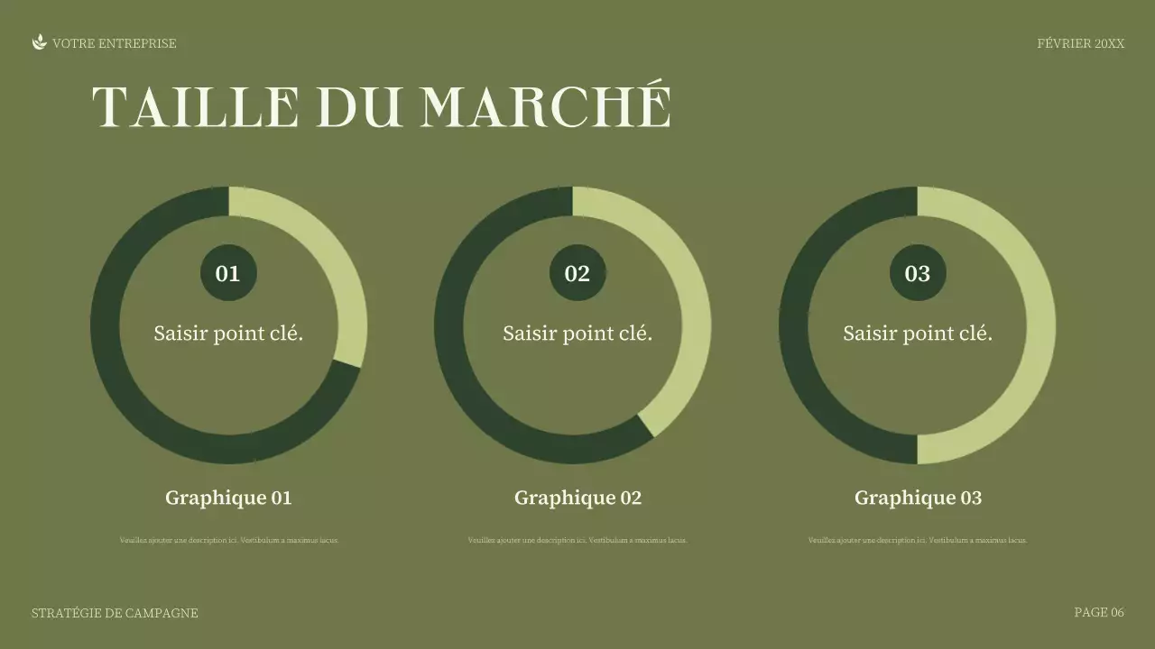 Présentation d'entreprise minimaliste verte