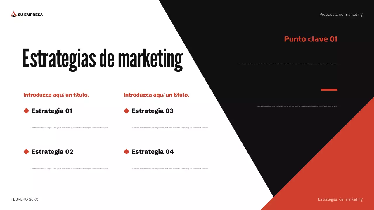 documento de propuesta de marketing de red geometric