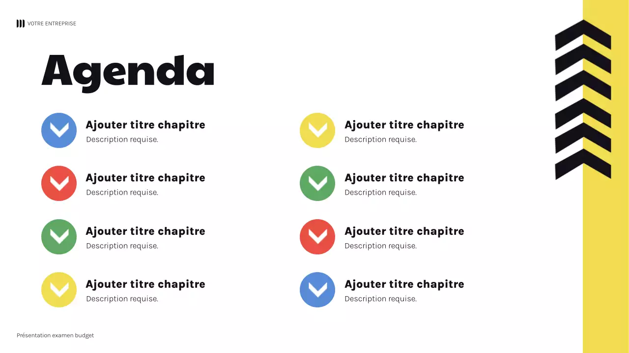 présentation géométrique noire et audacieuse de la finance