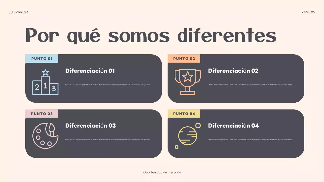 resumen beige presentación de propuestas de marketing