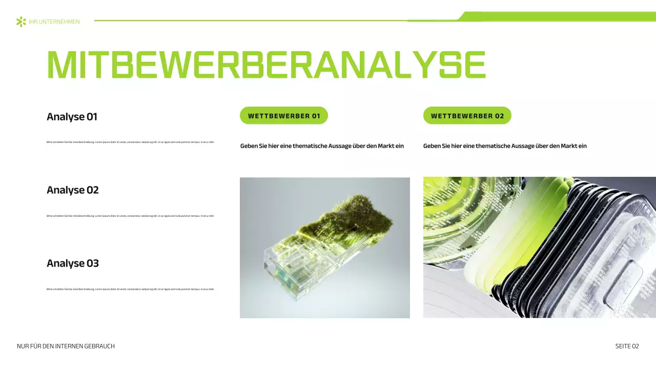 green bold marketing Präsentation