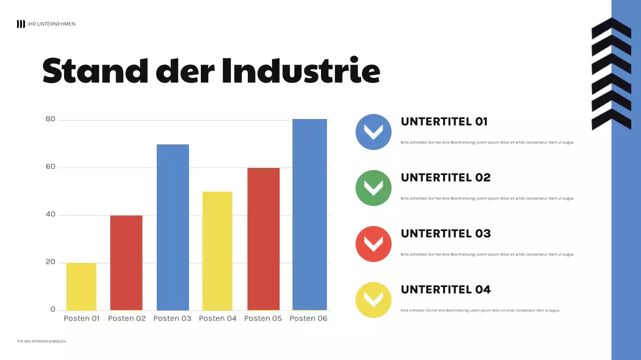 schwarz fett geometrische Finanz Präsentation