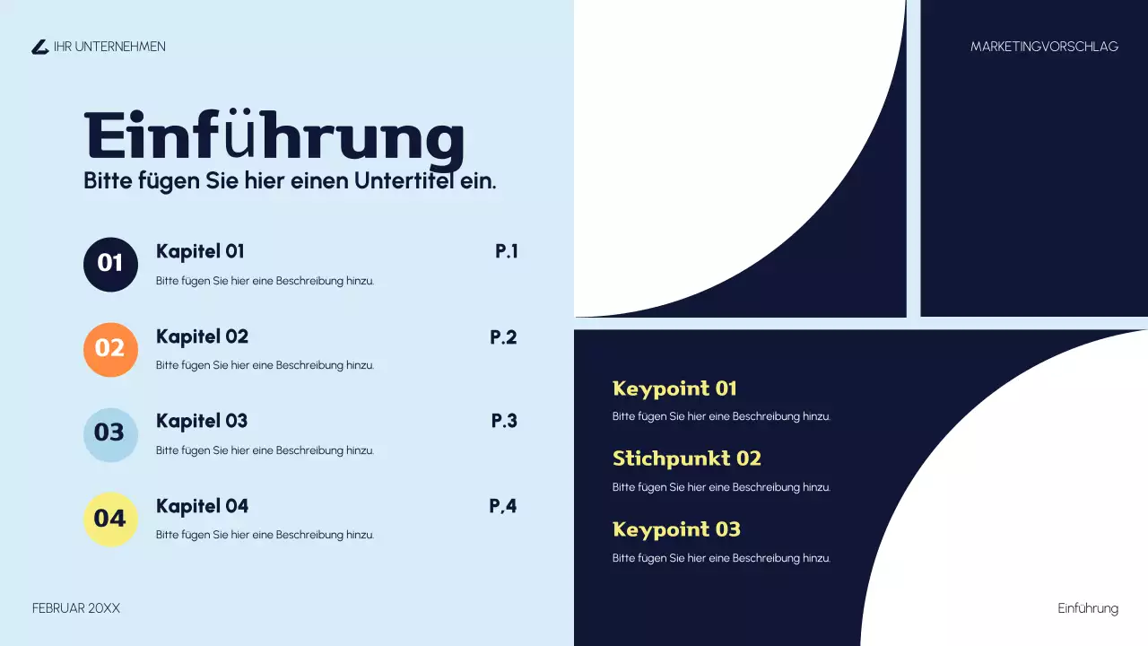 orange modern marketing proposal