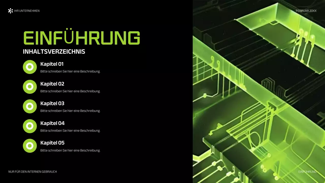 green bold marketing Präsentation