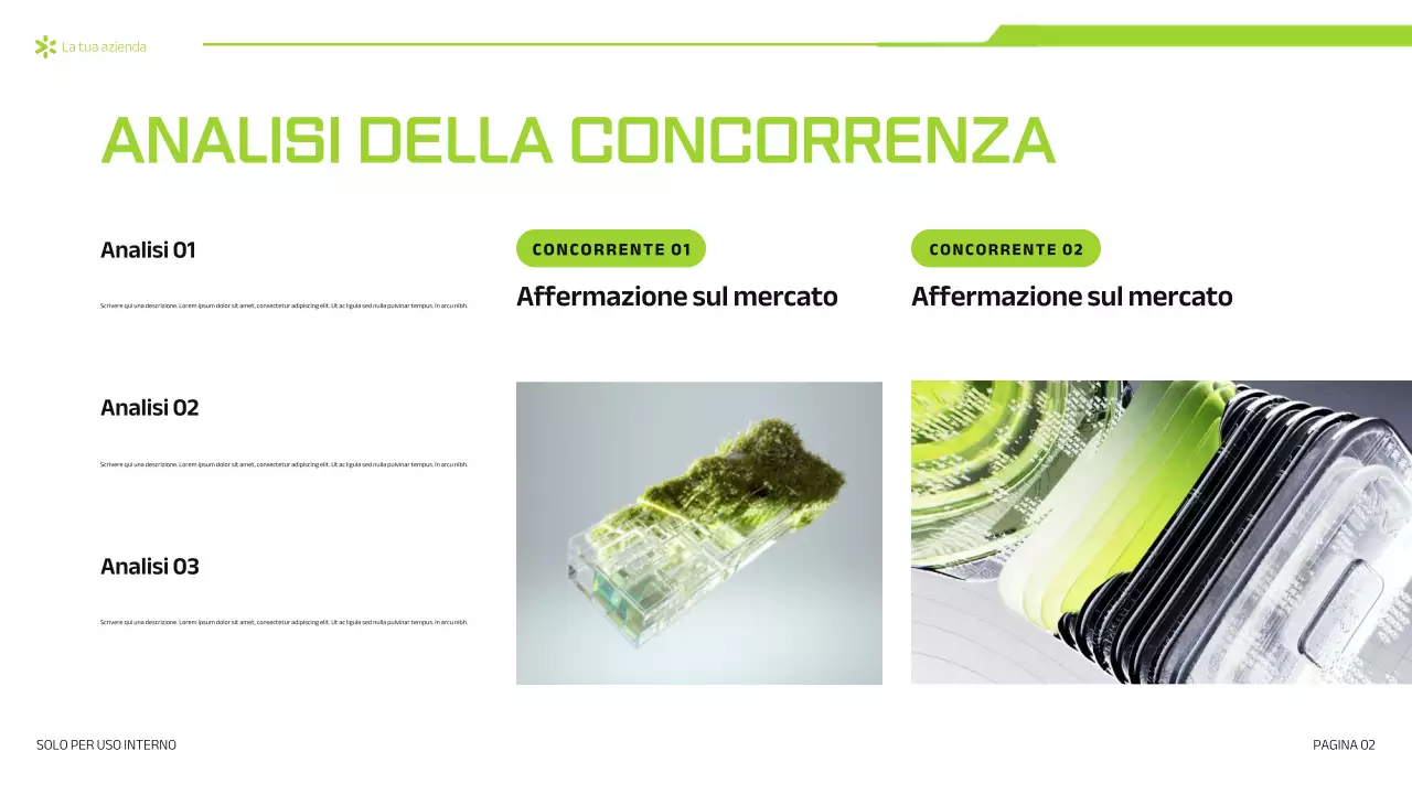 presentazione di green bold marketing