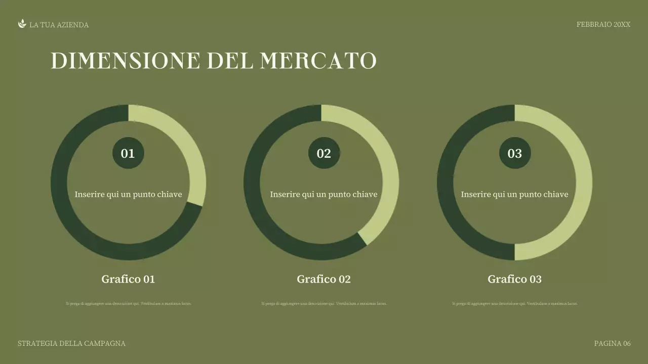 presentazione aziendale minimalista verde