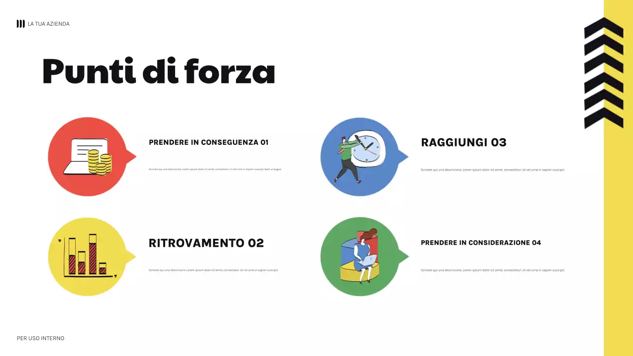 nero grassetto geometrico finanza presentazione