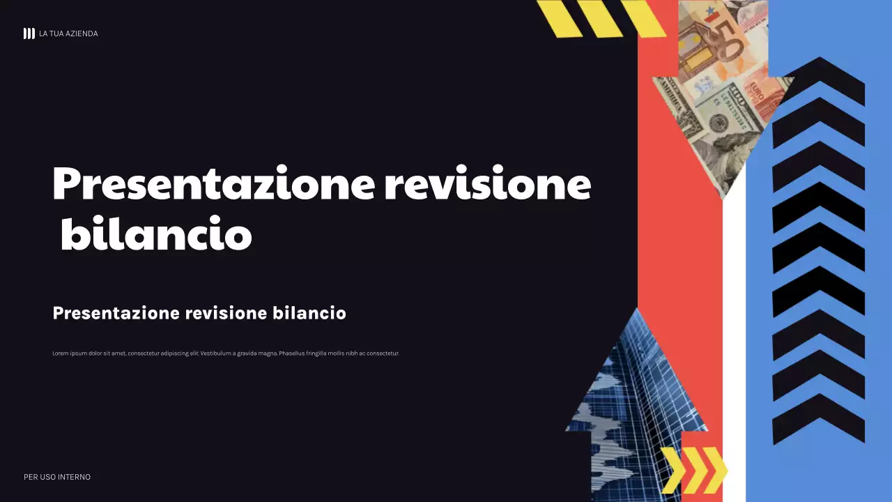 nero grassetto geometrico finanza presentazione