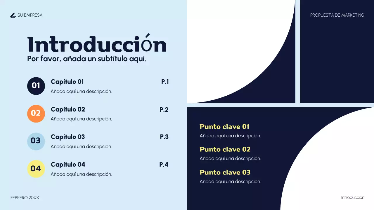 orange modern propuesta de marketing