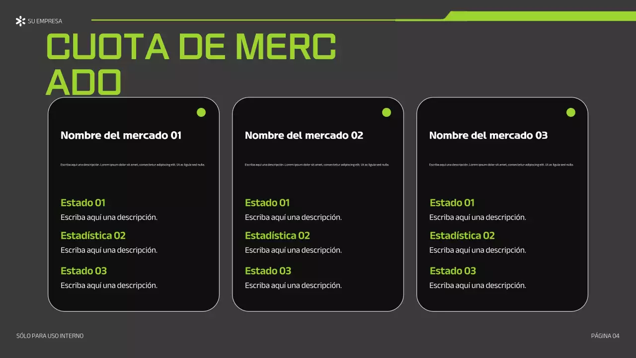 presentación de green bold marketing